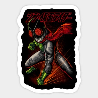 Black steel Rider Sticker